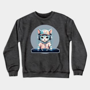 DJ Kitty Kat Crewneck Sweatshirt